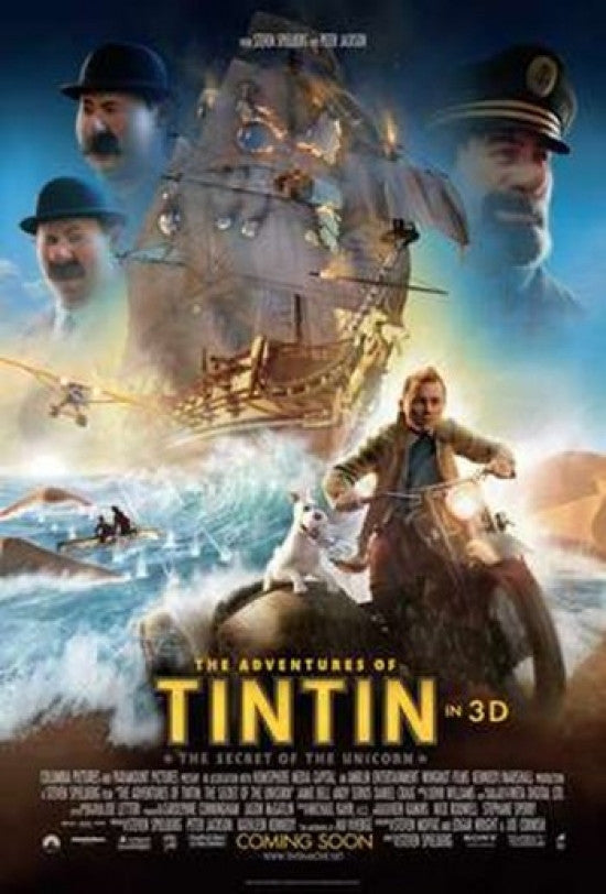 The Adventures of Tintin: The Secret of the Unicorn Movie Poster (11x17)