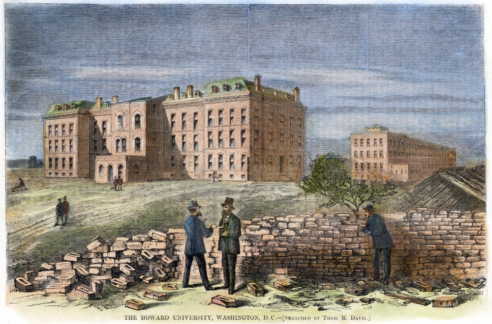 Howard University Under Construction Fine Art Print - 1869