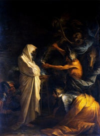 Ghost of Samuel Called Before Saul Fine Art Print by Salvator Rosa