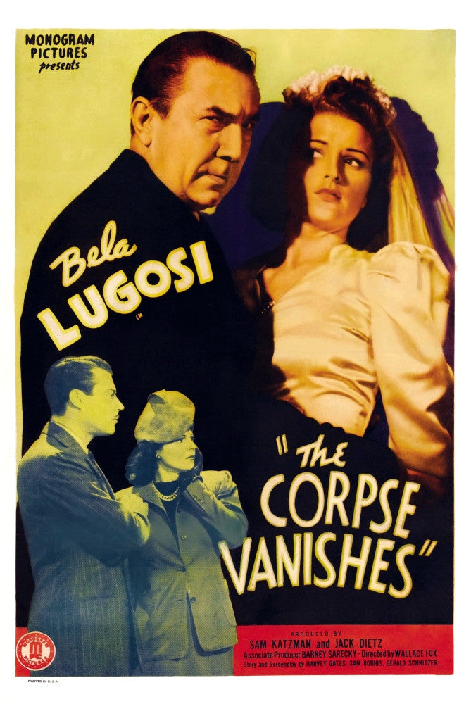 The Corpse Vanishes Movie Poster Fine Art Print (1942) by Bela Lugosi