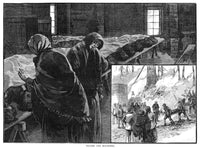 Mine Explosion: Mourning Victims of Jokerville Mine Disaster (1884) Fine Art Print