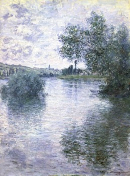 The Seine at Vetheuil Fine Art Print by Claude Monet