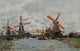 Mills at Westzijderveld by Claude Monet - Fine Art Print