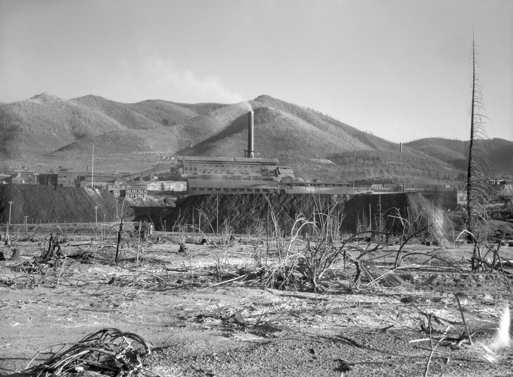 Idaho Lead Mine Fine Art Print - Bunker Hill Mine View by Arthur Rothstein