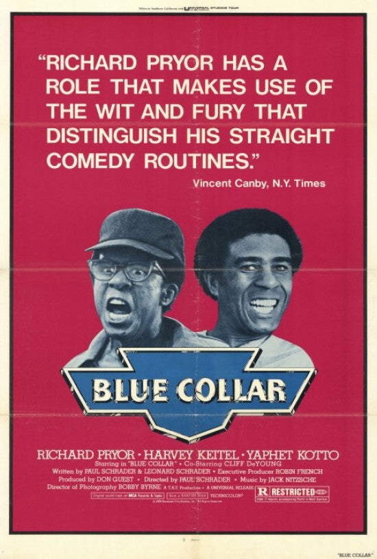 Blue Collar Movie Poster Print - Classic Film Art