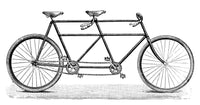 Tandem Bicycle Fine Art Print - Contemporary Wood Engraving by Granger Collection