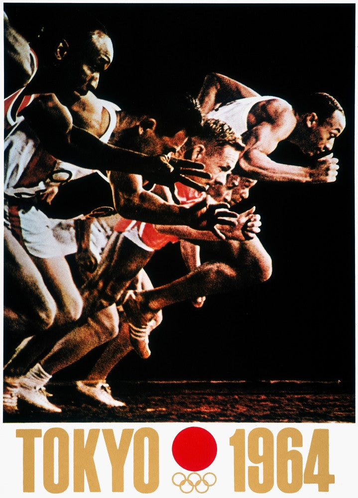Official 1964 Tokyo Olympic Games Poster Print by Granger Collection
