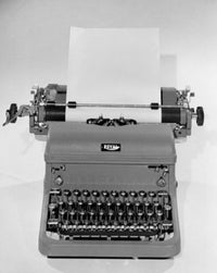 Close-up of a Vintage Typewriter Fine Art Print