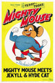 Mighty Mouse Meets Jekyll and Hyde Cat Movie Poster Print