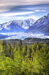 Matanuska Glacier Scenic View Fine Art Print - HDR Image