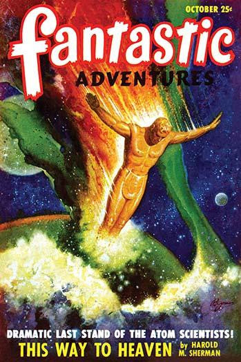 Atomic War Prevention Pulp Magazine Cover Art Print by Robert Gibson Jones