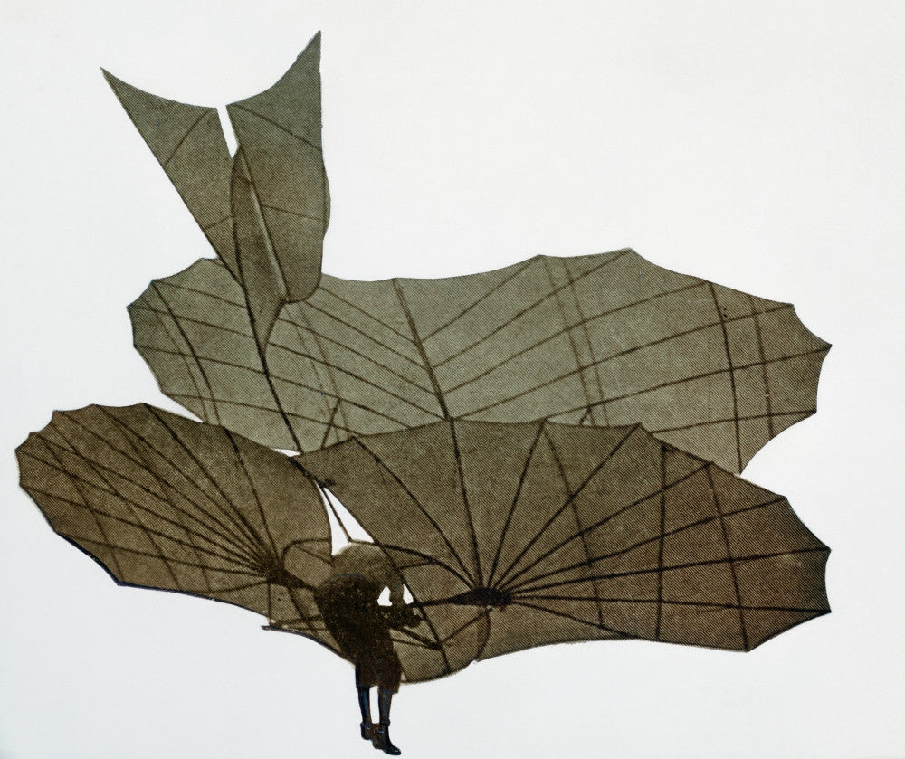 Otto Lilienthal Early Glider Flights Photograph Print - C1895