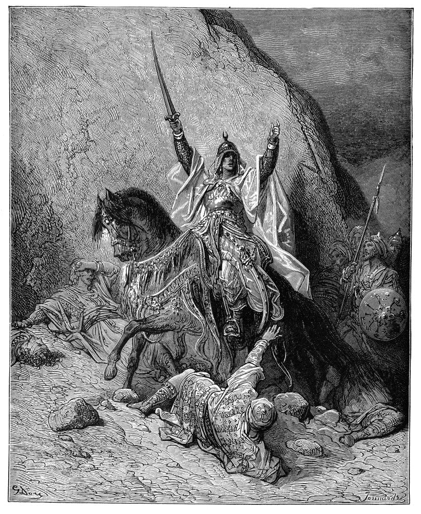 Saladin, Sultan of Egypt and Syria Wood Engraving Print by Granger Collection