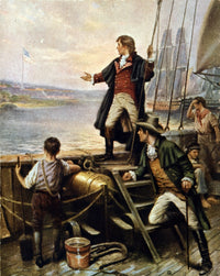 Francis Scott Key Fine Art Print - Halftone by Edward Percy Moran