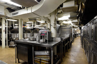 Commercial Kitchen on USS Missouri Battleship Poster Print by Ryan Rossotto