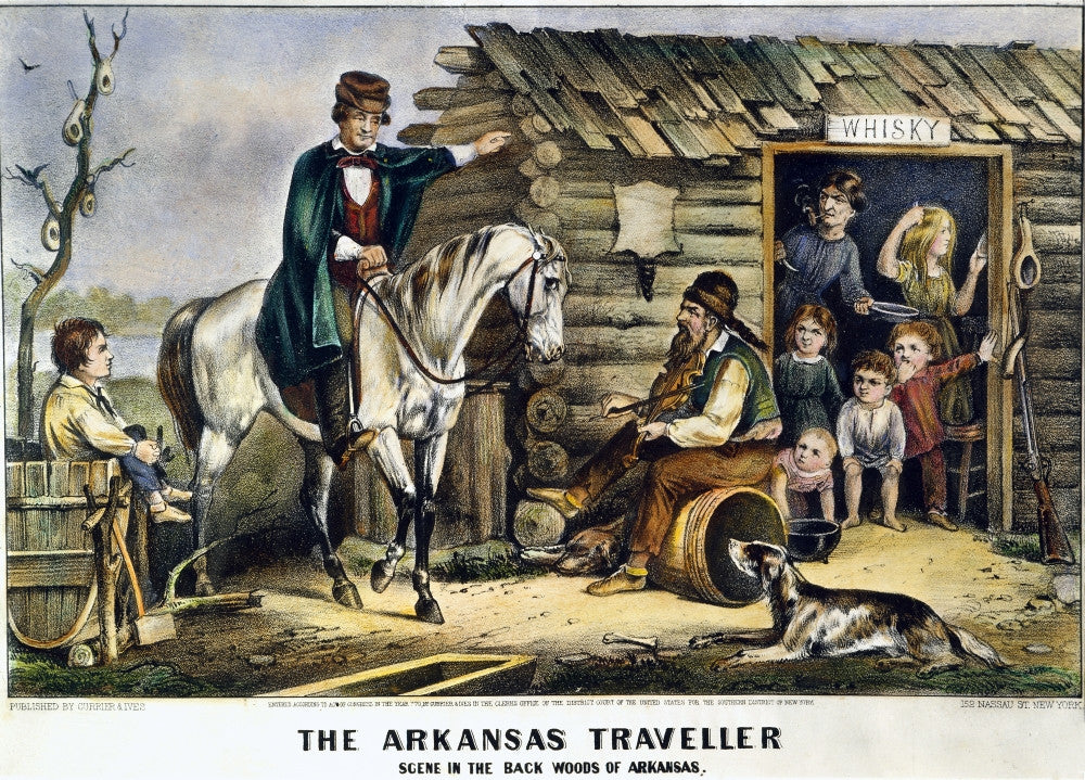 Currier & Ives: The Arkansas Traveler Fine Art Print by Granger Collection