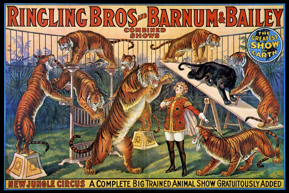 1920s Ringling Bros and Barnum & Bailey Circus Poster Print