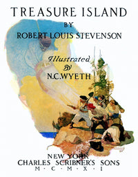 Treasure Island Title Page Illustration Fine Art Print by N.C. Wyeth
