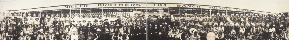 101 Ranch Wild West Show Poster Print - 1927 Photograph