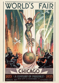Chicago World's Fair 1933 Lithograph Poster Print by Granger Collection