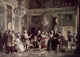 John Paul Jones and Benjamin Franklin at Louis XVI's Court Fine Art Print by Jean Leon Gerome Ferris