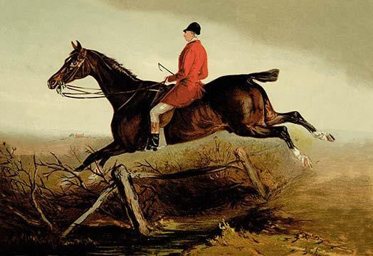 Equestrian Captain Percy William Fine Art Print by Samuel Sidney