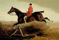 Equestrian Captain Percy William Fine Art Print by Samuel Sidney