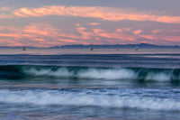 Pacific Ocean Oil Rigs and Waves Fine Art Print by Panoramic Images