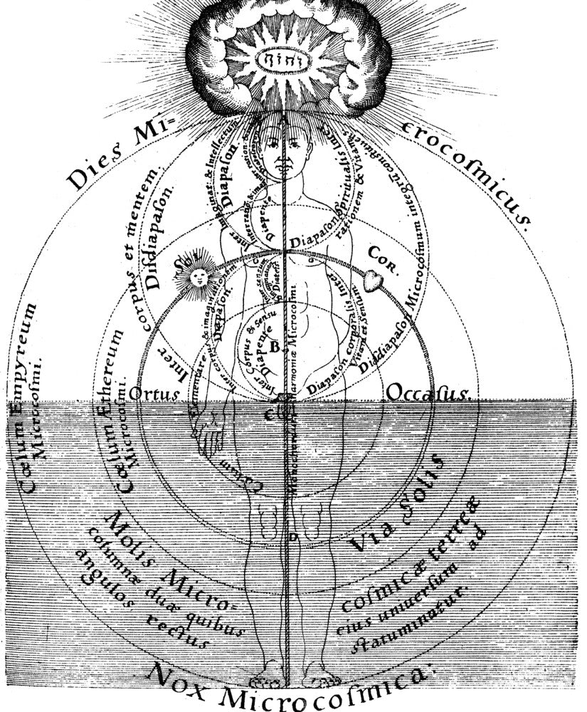 Fludd: Harmony, 1619 Copper Engraving Print by Jean Theodore De Bry