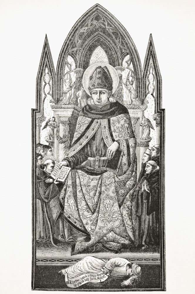 St. Augustine of Hippo Fine Art Print - 15th Century Italian Painting