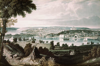 View of Washington D.C. Across the Anacostia River, 1833 Poster Print by Granger Collection