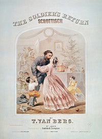 The Soldier's Return Schottisch Civil War Sheet Music Lithograph