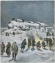 Orient Express Halted Fine Art Print by Mary Evans Picture Library