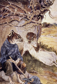 'Wind In The Willows' Fine Art Print - Water Rat & Sea Rat Drawing by Paul Bransom