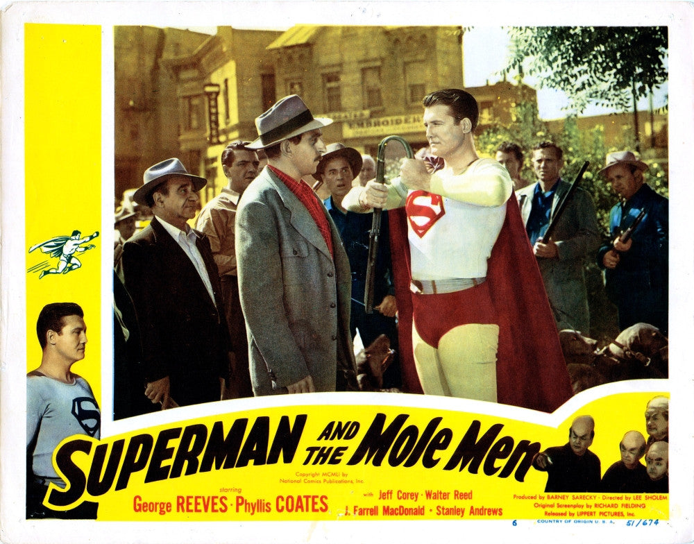 Superman and The Mole Men Movie Lobby Card Print - 1951