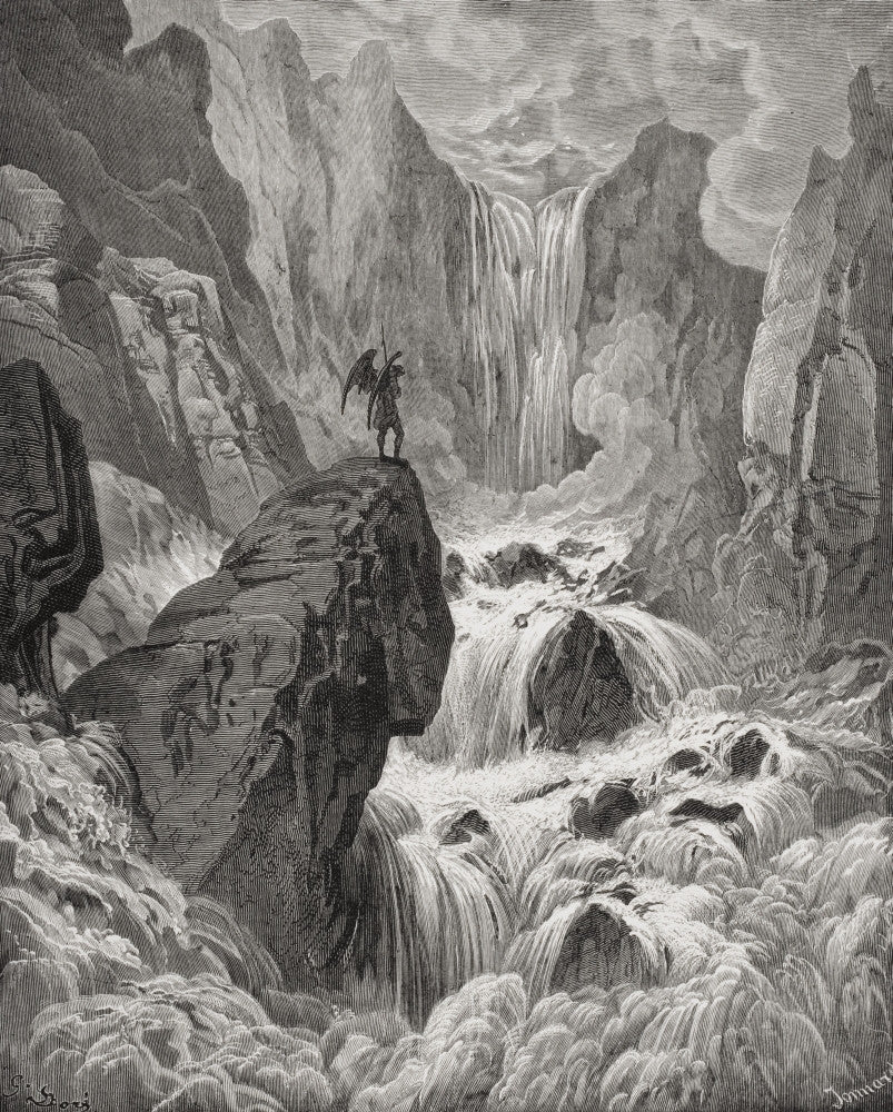 Gustave Doré Illustration for Paradise Lost - Book IX Lines 74-75 Poster Print