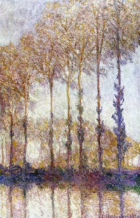 Claude Monet Poplars Fine Art Print - Title Unknown