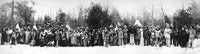 Iroquois Group Panoramic Photograph by William Alexander Drennan (1914)