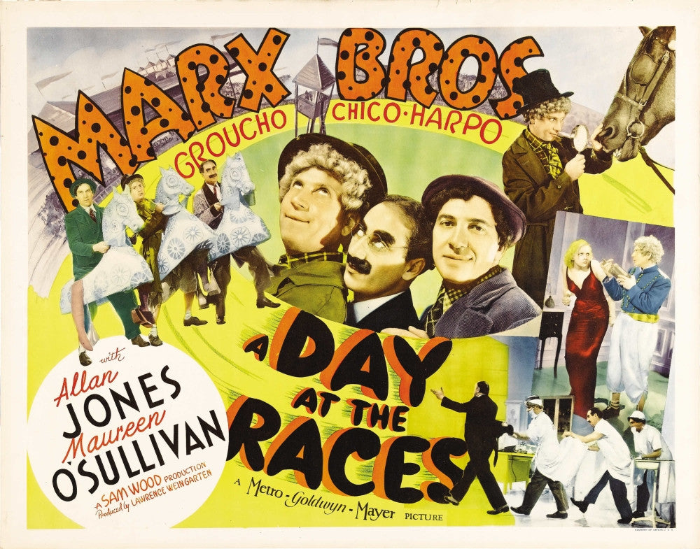 A Day At The Races Movie Poster Fine Art Print - 1937