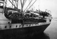 Ellis Island 1921 Photograph of Italian Immigrants Arriving Aboard the S.S. Regina D'Italia - Fine Art Print by Granger Collection
