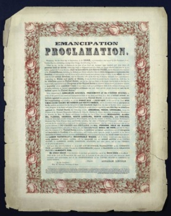 Emancipation Proclamation 1862 American History Fine Art Print