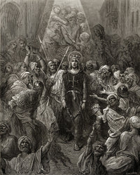 King Louis IX of France - Prisoner in Egypt During the Seventh Crusade Fine Art Print