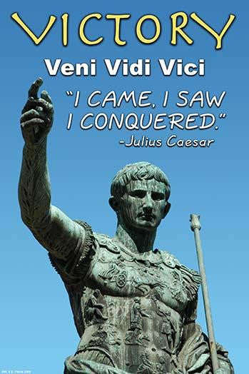 Veni Vidi Vici Julius Caesar Fine Art Print by Wilbur Pierce