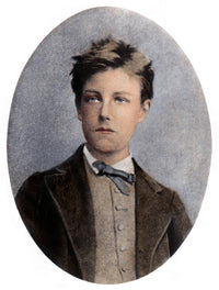 Arthur Rimbaud French Poet Oil Over Photograph Fine Art Print