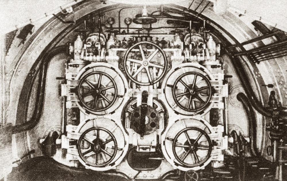 World War I Submarine Torpedo Tubes Fine Art Print