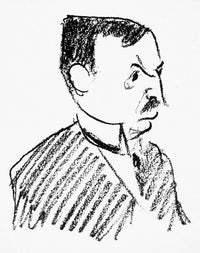 Oskar Pfister Caricature Fine Art Print by Robert Bereny