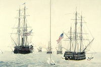 Perry Expedition Fine Art Print - Ships of Commodore Matthew Perry to Japan