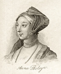 Anne Boleyn Historical Fine Art Print from Crabbs Dictionary