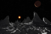 Ice Spires on Callisto Fine Art Print by Ron Miller