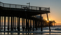 Pismo Beach Pier at Sunset Fine Art Print by Panoramic Images